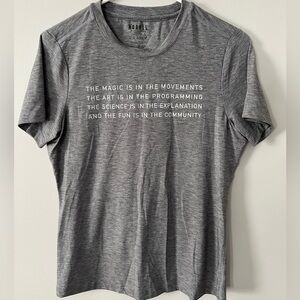 NOBULL Heather Gray Motivational Tee